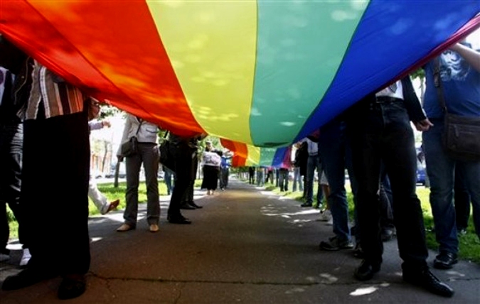 В Москве прошел несанкционированный гей-парад, 29 мая 2010 года.