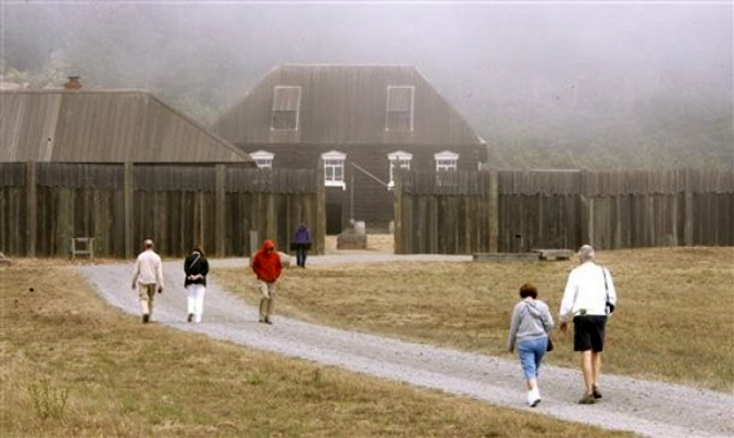 Национальный исторический парк Форт-Росс  (Fort Ross Historic State Park) в 80 милях к северу от Сан-Франциско, Калифорния, 9 Сентября 2009 года.