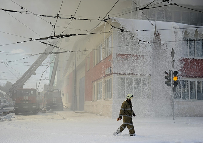 В Москве сгорел центр имени Грабаря, 15 июля 2010 года.