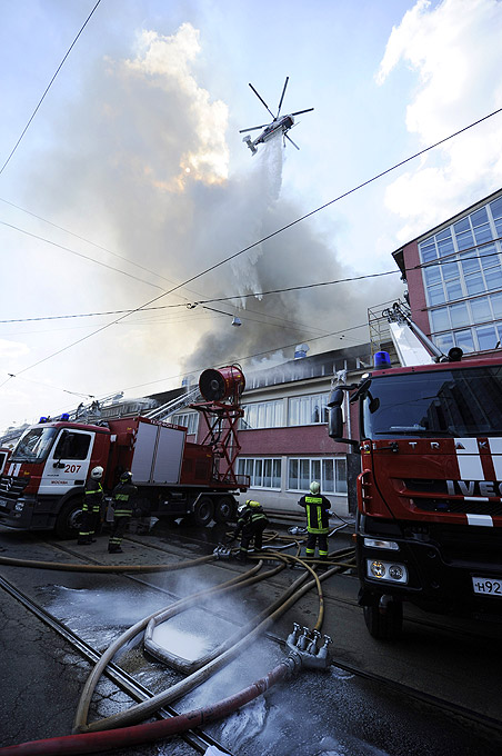 В Москве сгорел центр имени Грабаря, 15 июля 2010 года.