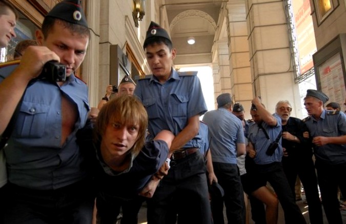 Несанкционированная акция протеста в Москве, 31 июля 2010 года.