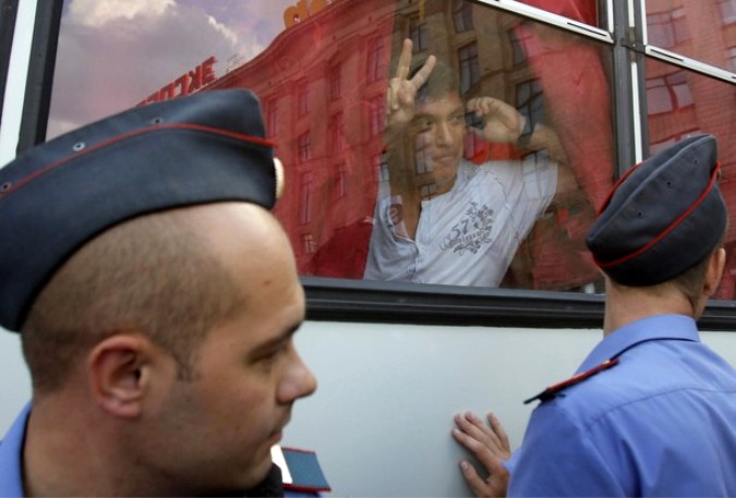 Несанкционированная акция протеста в Москве, 31 июля 2010 года.