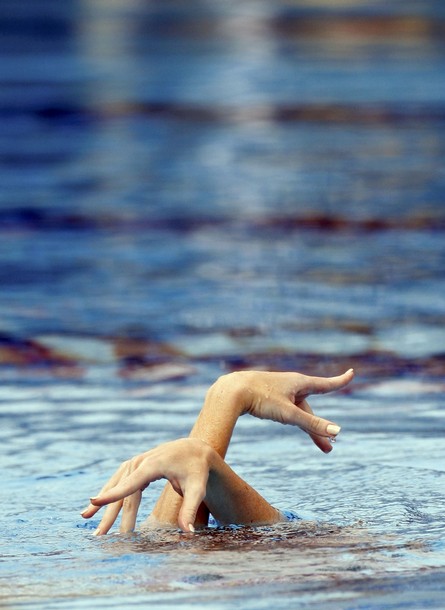 Индивидуальное синхронное плавание на чемпионате Европы по плаванию в Будапеште, 4 августа 2010 года.