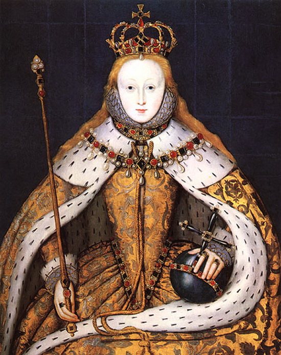 Елизавета I, последняя из династии Тюдоров (550x696, 182Kb)