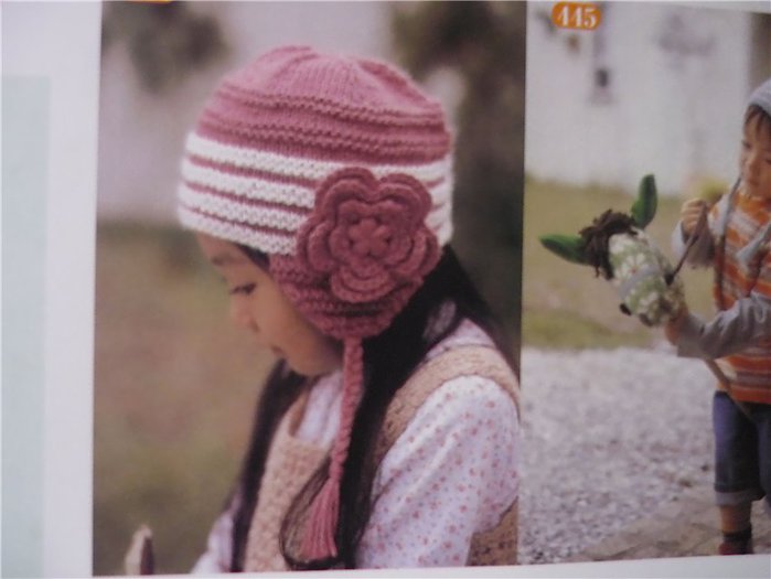 летняя шапочка вязанная на спицах на девочку лет