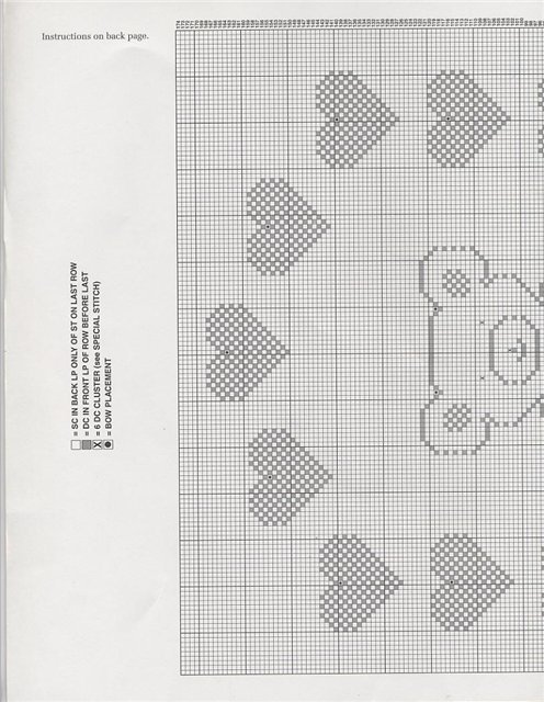 Схема вязания пледа мишки 670 Схема вязания пледа мишки 330