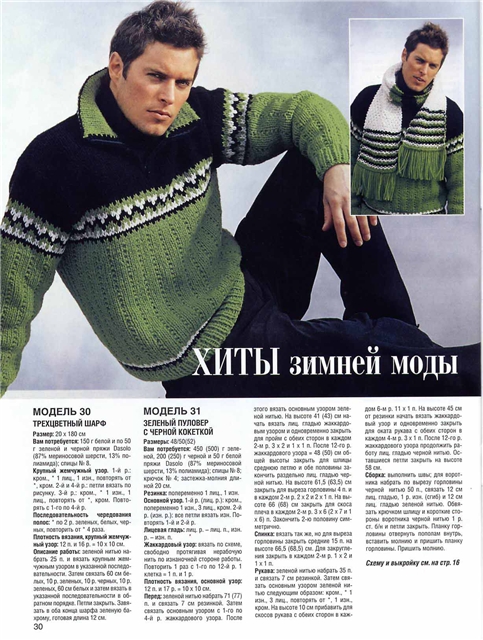 Машинное вязание модели для мужчин Машинное вязание модели для мужчин