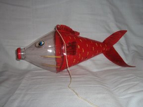 Рыбка из пластиковых бутылок Рыбка из пластиковых бутылок
