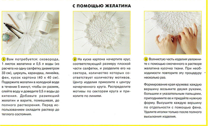 Как крахмалить салфетки вязанные крючком крахмалом Как крахмалить салфетки вязанные крючком крахмалом