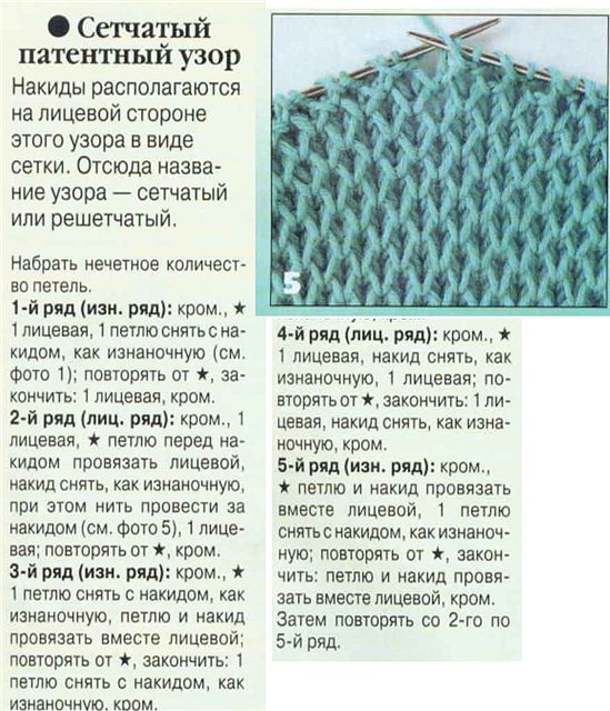 Узоры Для Вязания Спицами