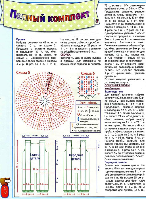 Вязание детского комплекта схема Вязание детского комплекта схема