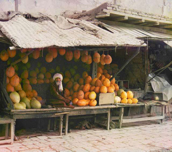 One of several shots SPG took in the marketplace at Samarkand, and one