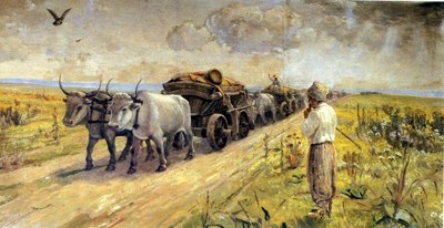 чумаки Чумаки в степи__С.Войцеховский. 1940-е гг 70_orig (400x206, 68Kb)