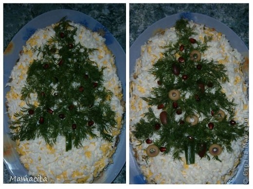 Грибной салат в праздничном оформлении (1) (520x390, 144Kb)
