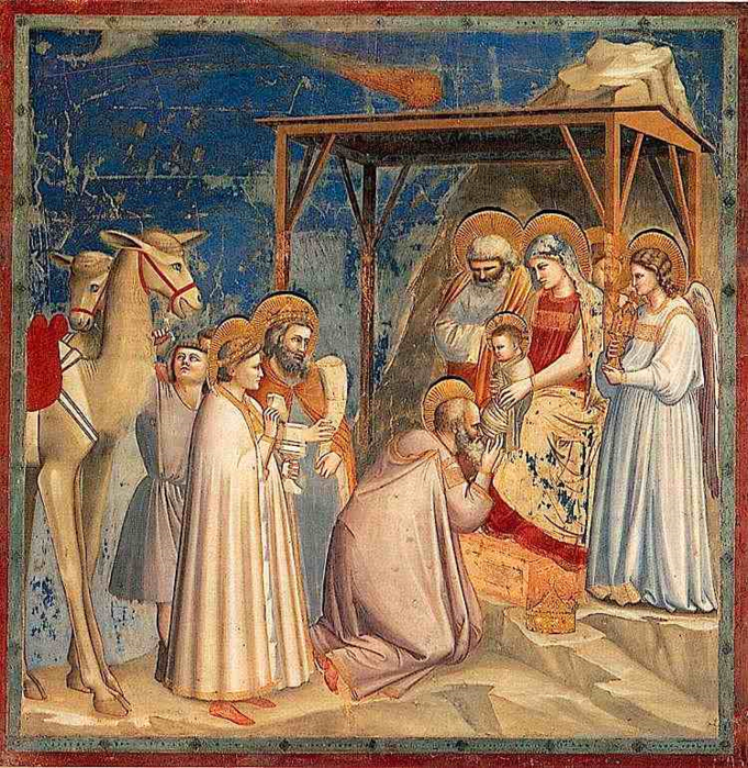 9 Giotto.  Adorația Magilor (681x700, 1233Kb)