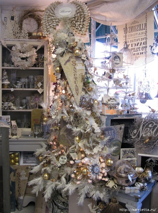 рождественская елка в винтажном интерьере (20) (517x700, 360Kb)