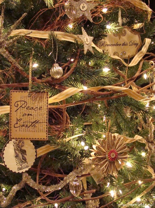 рождественская елка в винтажном интерьере (36) (523x700, 432Kb)