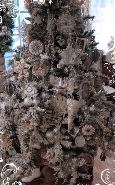рождественская елка в винтажном интерьере (44) (399x640, 210Kb)