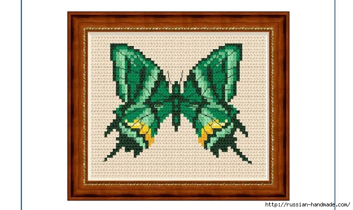 Любителям бабочек. ВЫШИВКА (5) (699x415, 145Kb)