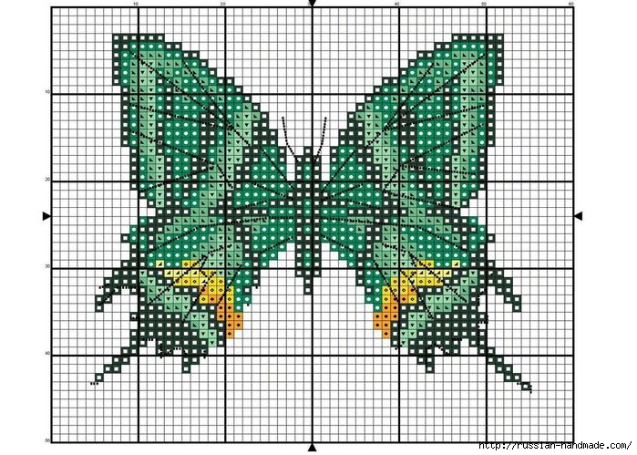 Любителям бабочек. ВЫШИВКА (6) (699x499, 287Kb)