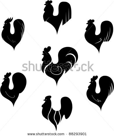stock-vector-the-black-stylized-cocks-on-a-white-background-88293901 (393x470, 52Kb)
