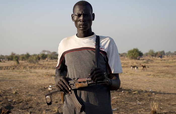 Спасающиеся беженцы Южного Судана