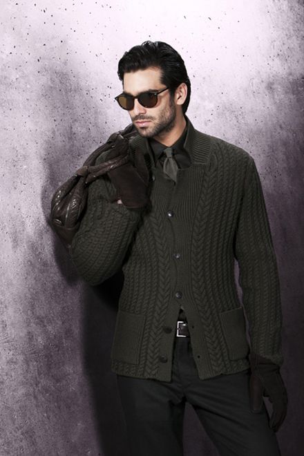 Вязаная мужская одежда 2012: составляем теплый и стильный гардероб.