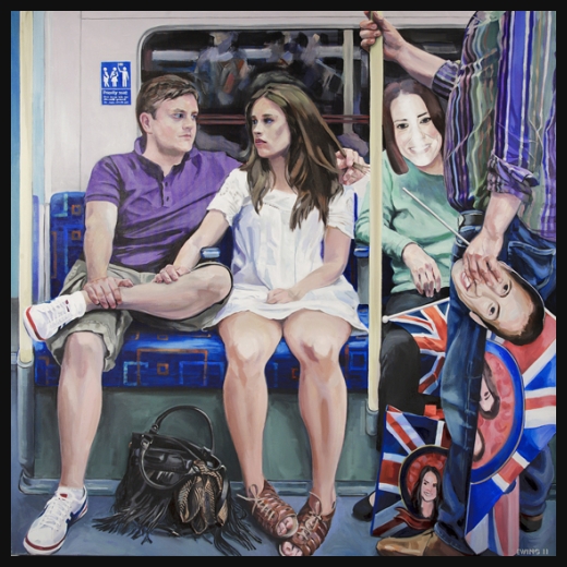 Живопись Юинг Паддока из лондонского метро