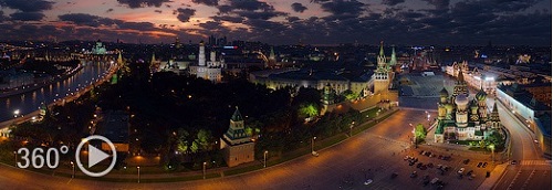 РОССИЯ5 МОСКВА Московский Кремль ночью (500x172, 47Kb)