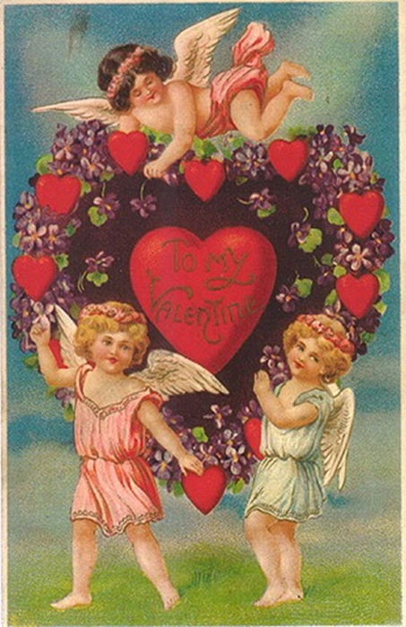 70261056_victorianvalentinescardthreecherubspurpleflowershearts (453x700, 387Kb)