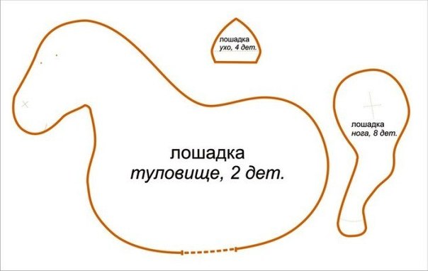 Выкройка лошадь-тильда Выкройка лошадь-тильда