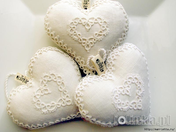 Текстильные сердечки. Большая коллекция очень красивых валентинок (19) (700x525, 229Kb)