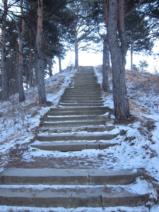 Лестница Тысяча ступеней на Сосновую горку