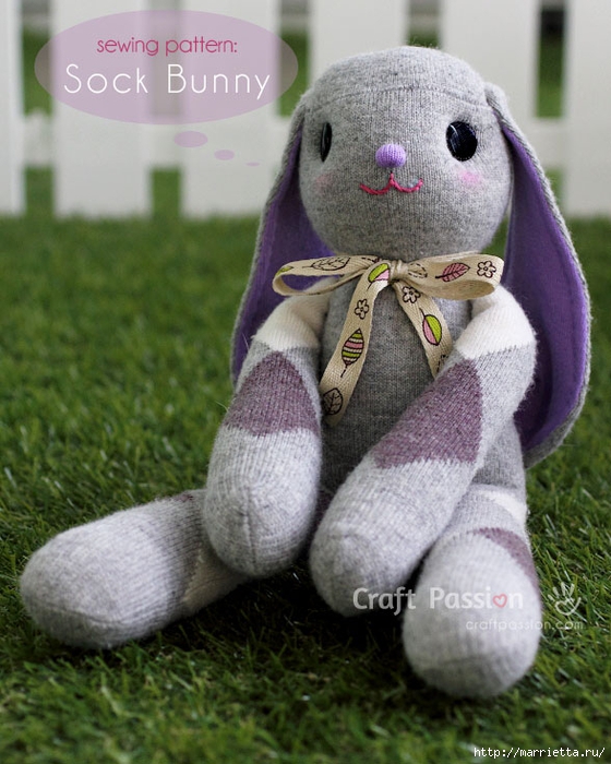 Поделки: Шьем кролика из носков - fitdiets.ru