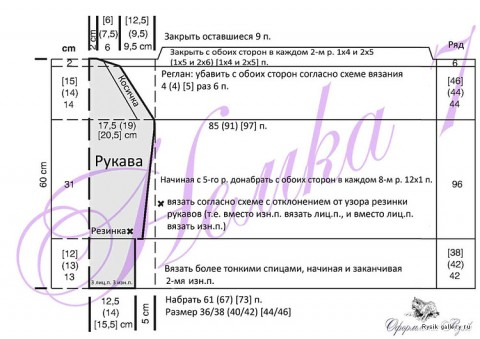 вязание спицами. жакет на молнии (7) (480x339, 110Kb)