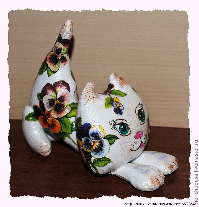 Декупаж на игрушках из ткани Декупаж на игрушках из ткани