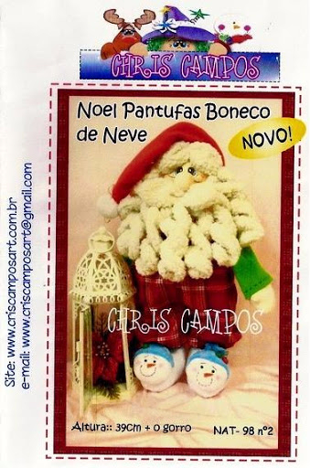 Noel Pantufas Boneco de Neve (339x512, 222Kb)