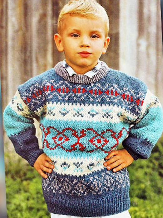 Пуловер Жаккард