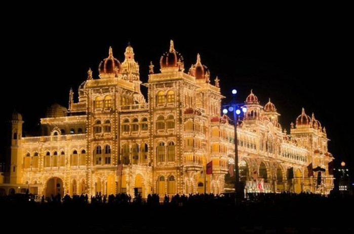 Майсурский дворец, красивейшая достопримечательность Индии в огнях!