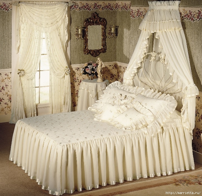Текстиль в спальне. Шикарные идеи (15) (700x677, 425Kb)