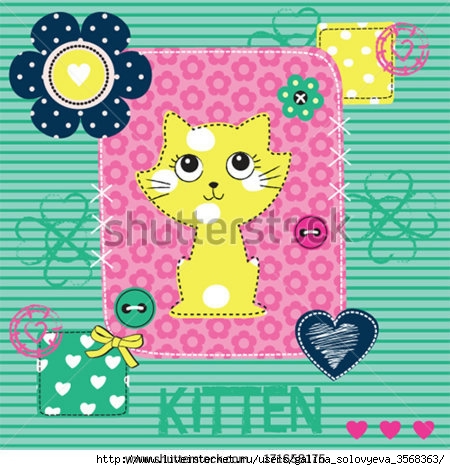 kc_rename.stock-vector-cute-little-cat-background-invitation-card-vector-illustration-171658175 (450x470, 155Kb)