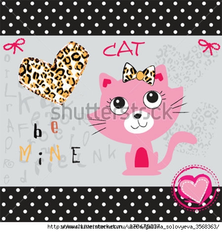 stock-vector-kitty-cat-love-happy-valentine-invitation-card-vector-illustration-170475107 (450x470, 124Kb)