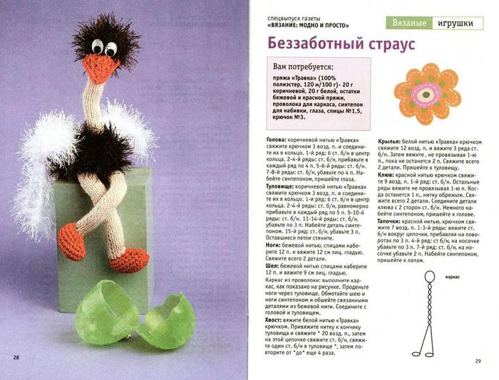 Вязанные игрушки крючком и спицами Вязанные игрушки крючком и спицами