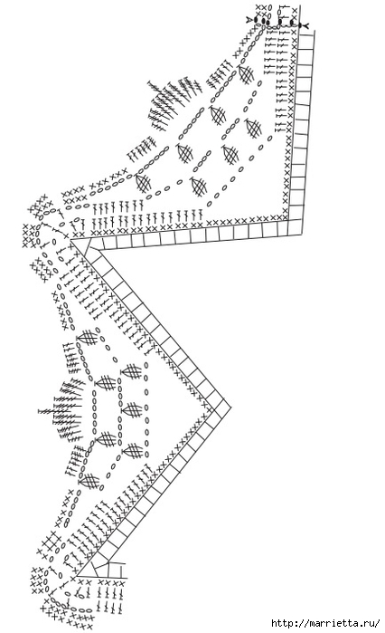 Новогодняя салфетка - ткань и обвязка крючком (1) (426x700, 118Kb)