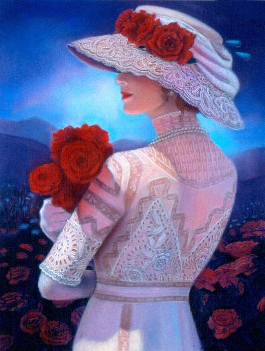 5107871_Victorian_French_Woman_Red_Roses (528x700, 307Kb)