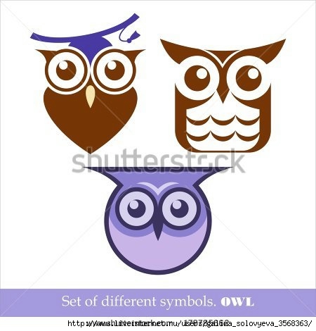 stock-vector-set-of-vector-signs-and-symbols-owl-178785662 (450x470, 85Kb)
