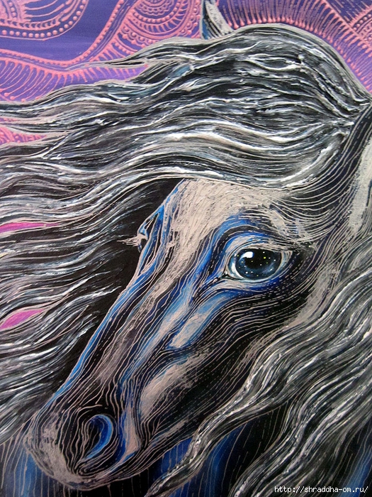 Лошадь, автор Shraddha (11) (525x700, 457Kb)