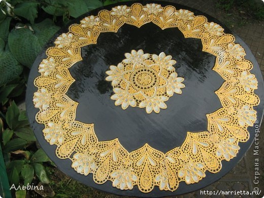 Декорирование круглого столика виниловыми салфетками (7) (520x390, 182Kb)