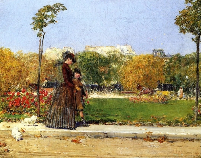 Childe Hassam 1859-1935 - American Impressionist Painter - Paris Street Scene  (7) (700x550, 523Kb)