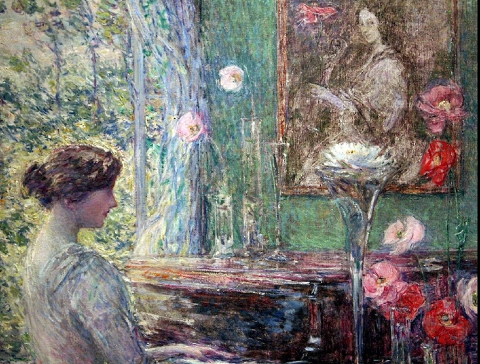Childe Hassam 1859-1935 - American painter - The Impressionist Garden  (33) (700x530, 536Kb)